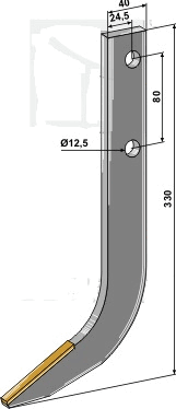 Hák frézy AVR RS1874