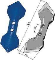 Radlice Š=110 mm, T=8 mm rozteč 45 mm